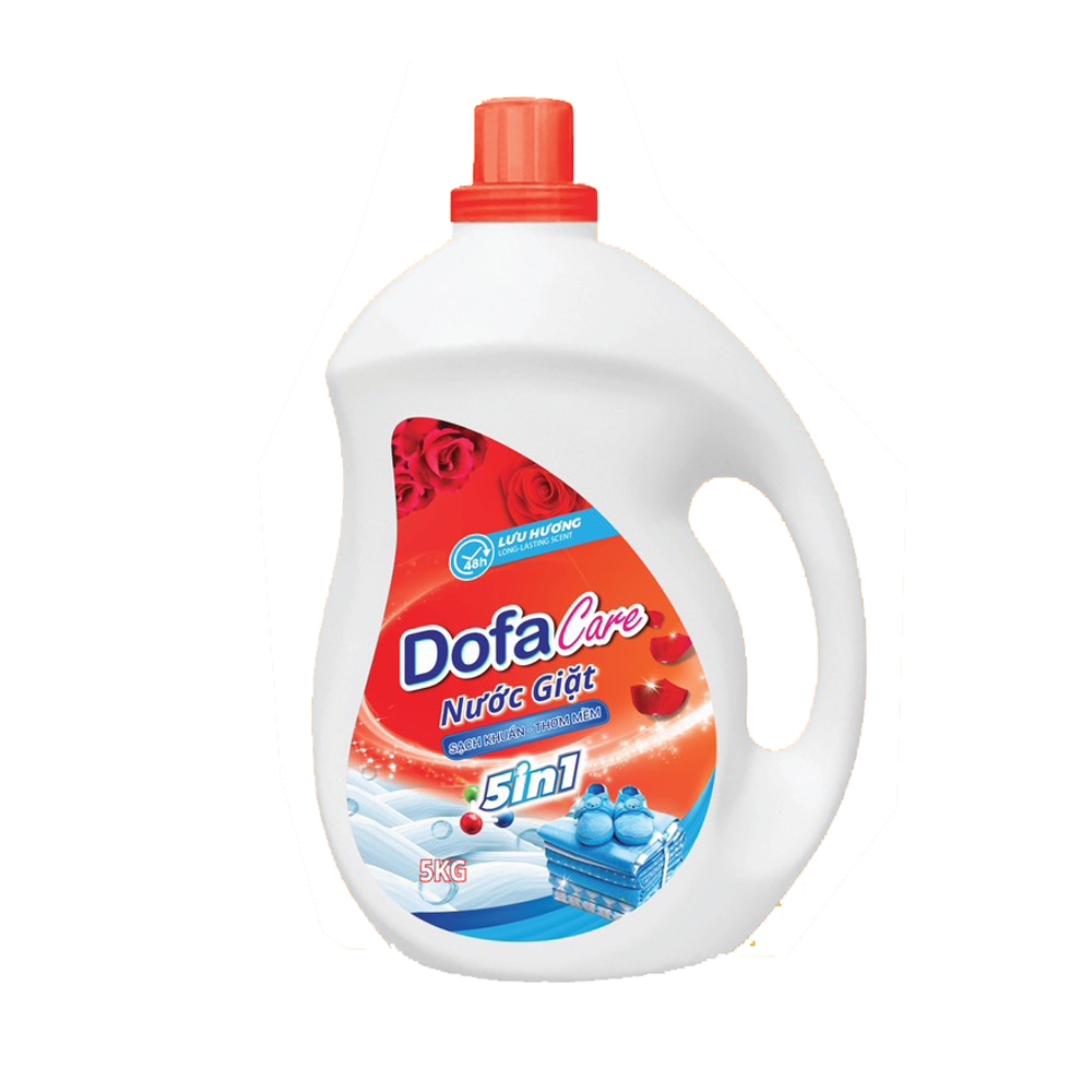 [5kg] Nước giặt xả Dofacare sinh học đỏ hương Chanel
