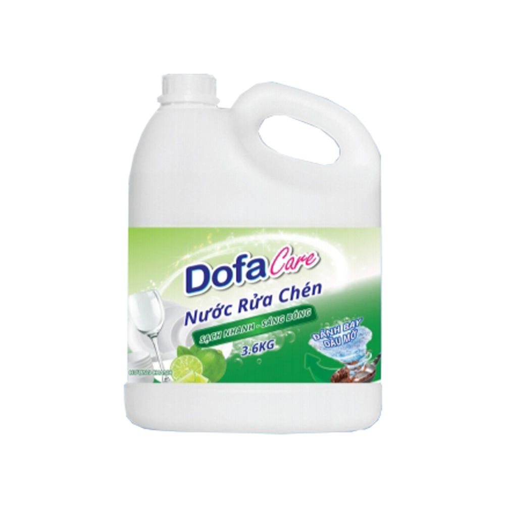 [3.6kg] Nước rửa chén Dofacare sinh học hương chanh