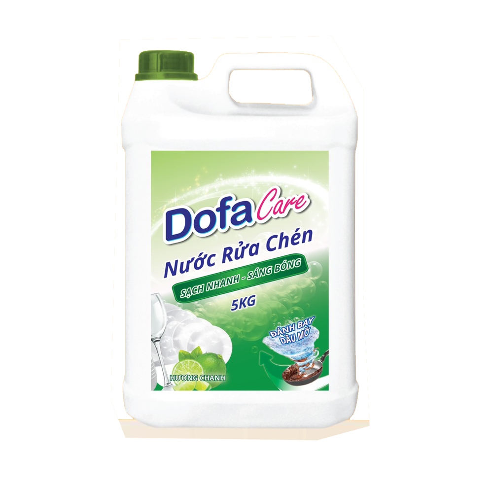 [5kg] Nước rửa chén Dofacare sinh học hương chanh