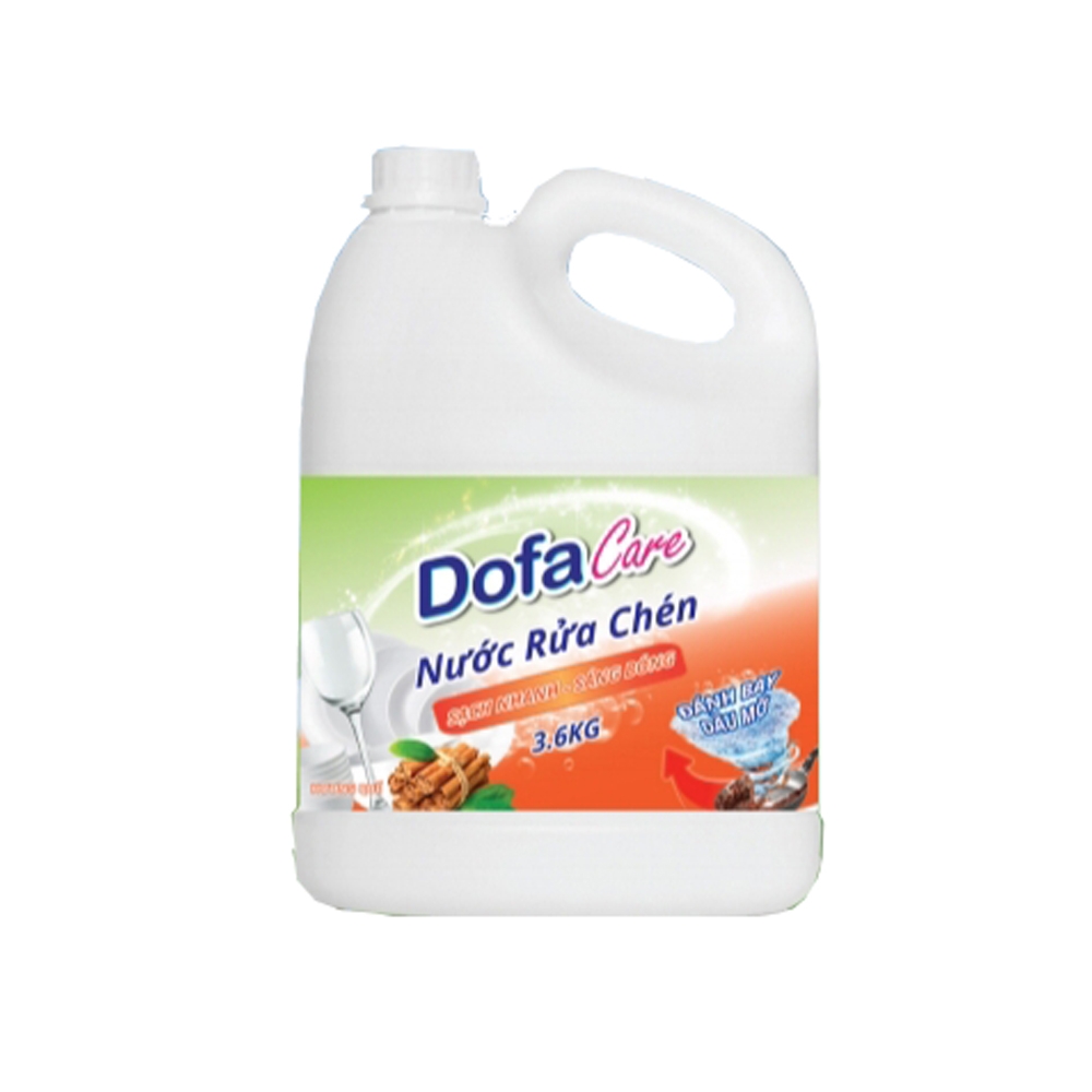 [3.6kg] Nước rửa chén Dofacare sinh học hương quế